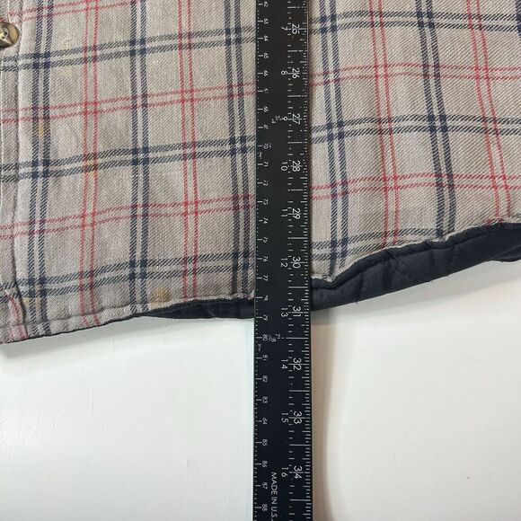 Grit Iron Workwear Quilt Lined Flannel Shirt Mens 2XL Button Up Jacket Plaid - Picture 5 of 9